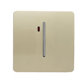 ART-WHS2GO  45 Amp Neon Insert Double Pole Switch Champagne Gold